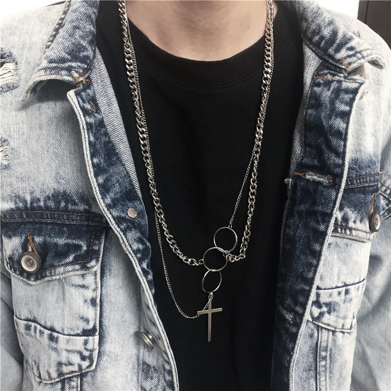 Vòng Cổ Mặt Chữ Thập Phong Cách Hip Hop Thời Trang Cho Nam Và Nữ