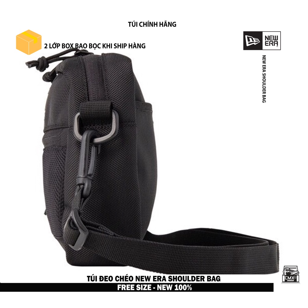 [ HÀNG CHÍNH HÃNG ] Túi Đeo Chéo New Era Shoulder Bag - Black ( FREE SIZE ) - HÀNG CHÍNH HÃNG 100%