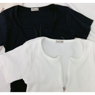 THF ÁO CROPTOP KHÓA KÉO TÔN EO