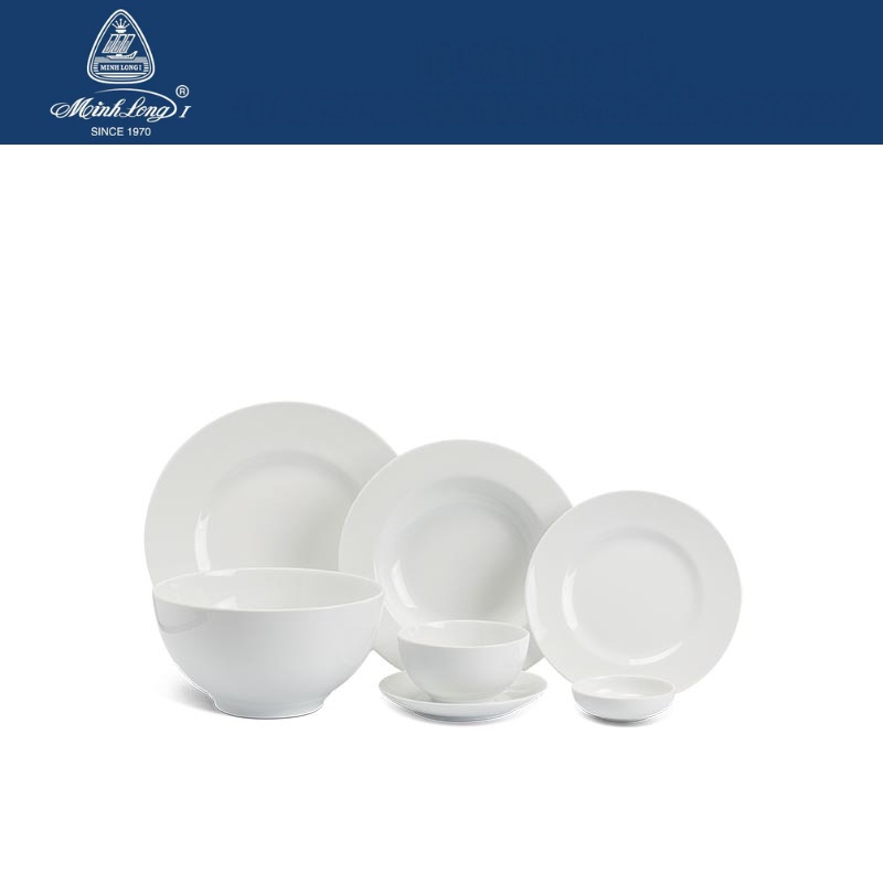 Đĩa súp 23 cm Camellia - Trắng