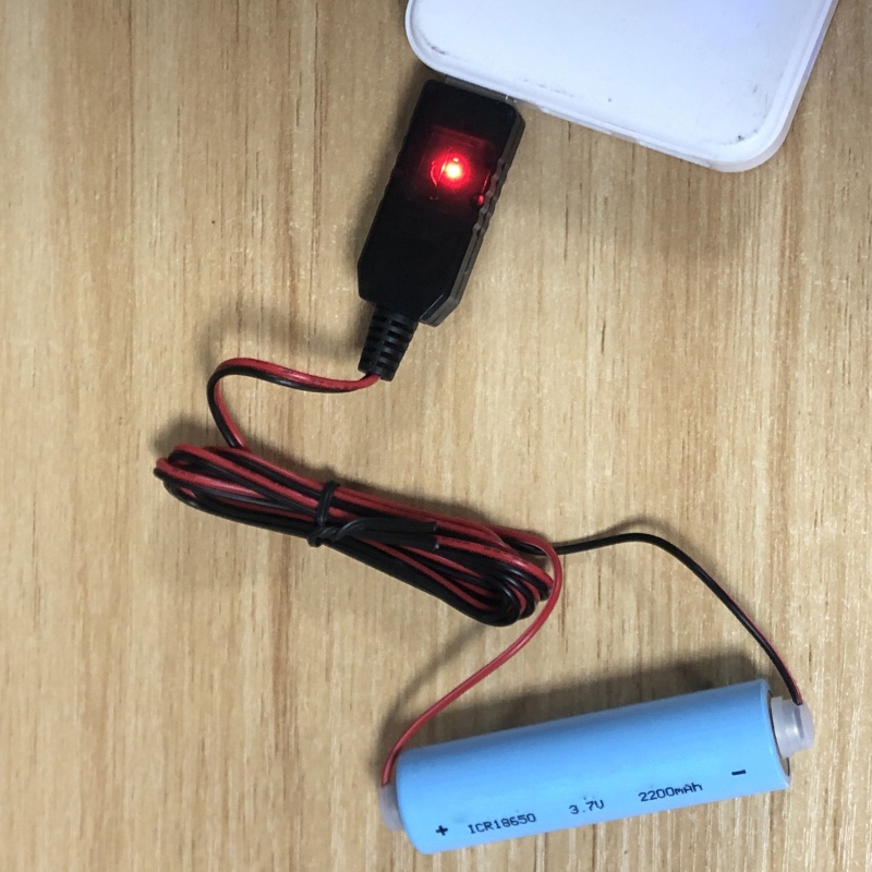 Dây Cáp Sạc Pin Lithium 3.7V 14500 16340 26650 Thông Minh