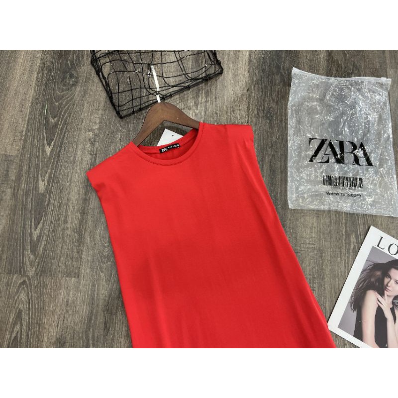 Đầm cotton maxi dáng suông xẻ tà vnxk