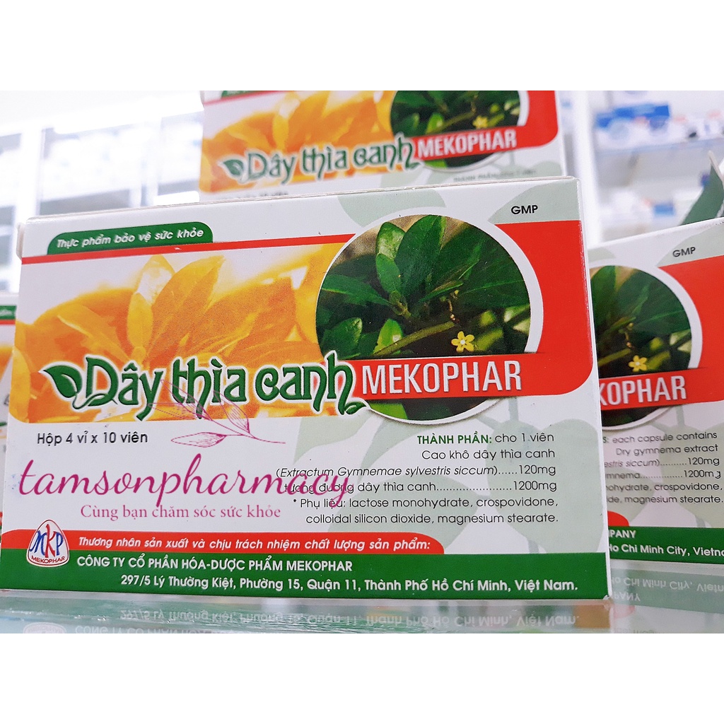 Dây Thìa Canh hộp 40 viên Mekophar hỗ trợ người tiểu đường