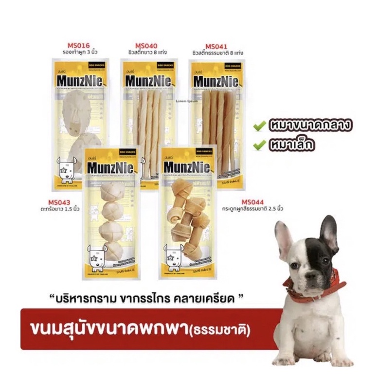 🇹🇭 Snack Xương Thưởng Khô Gà Sấy MunZnie Nhiều Mẫu Gói Nhỏ