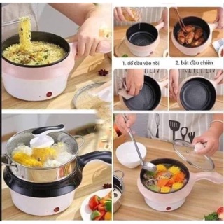 CA NẤU MÌ - NỒI LẨU ĐIỆN MINI CÓ LẮP ĐẬY