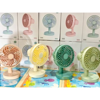 Quạt sạc tích điện để bàn mini tự động quay Yase .