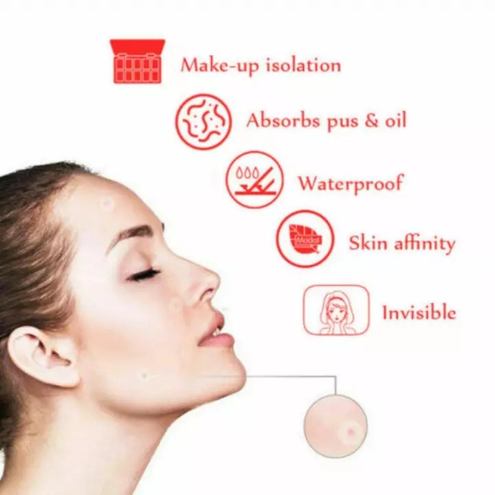 [Hàng mới về] Set 36 miếng dán tàng hình hỗ trợ cải thiện tình trạng mụn thành phần tự nhiên an toàn