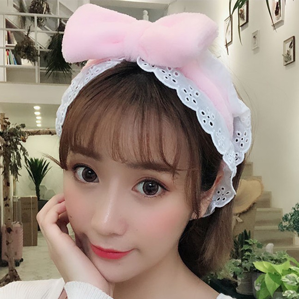 Băng Đô Co Dãn Đính Nơ Xinh Xắn Cho Nữ