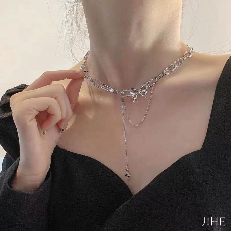 Vòng cổ Hình Bướm Phong Cách Hip Hop Thời Trang Cá Tính
