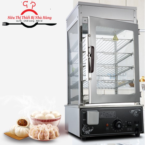 Tủ trưng bày  bánh bao trưng bày nóng 5 tầng giá rẻ