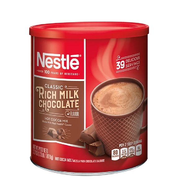 Thức uống cacao Nestle Rich Milk Chocola Hot choco mix 787,8g