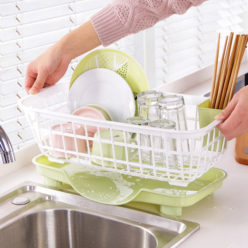 Kệ nhựa đựng chén bát thoát nước tiện lợi