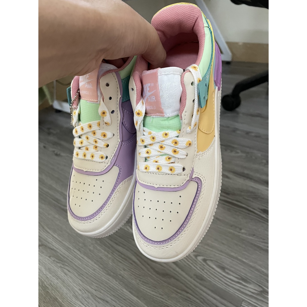 ⚡️Giày Nike Air force 1 Shadow, AF1 shadow 7 màu Nữ ❤️cầu vồng CỰC HOT 2021