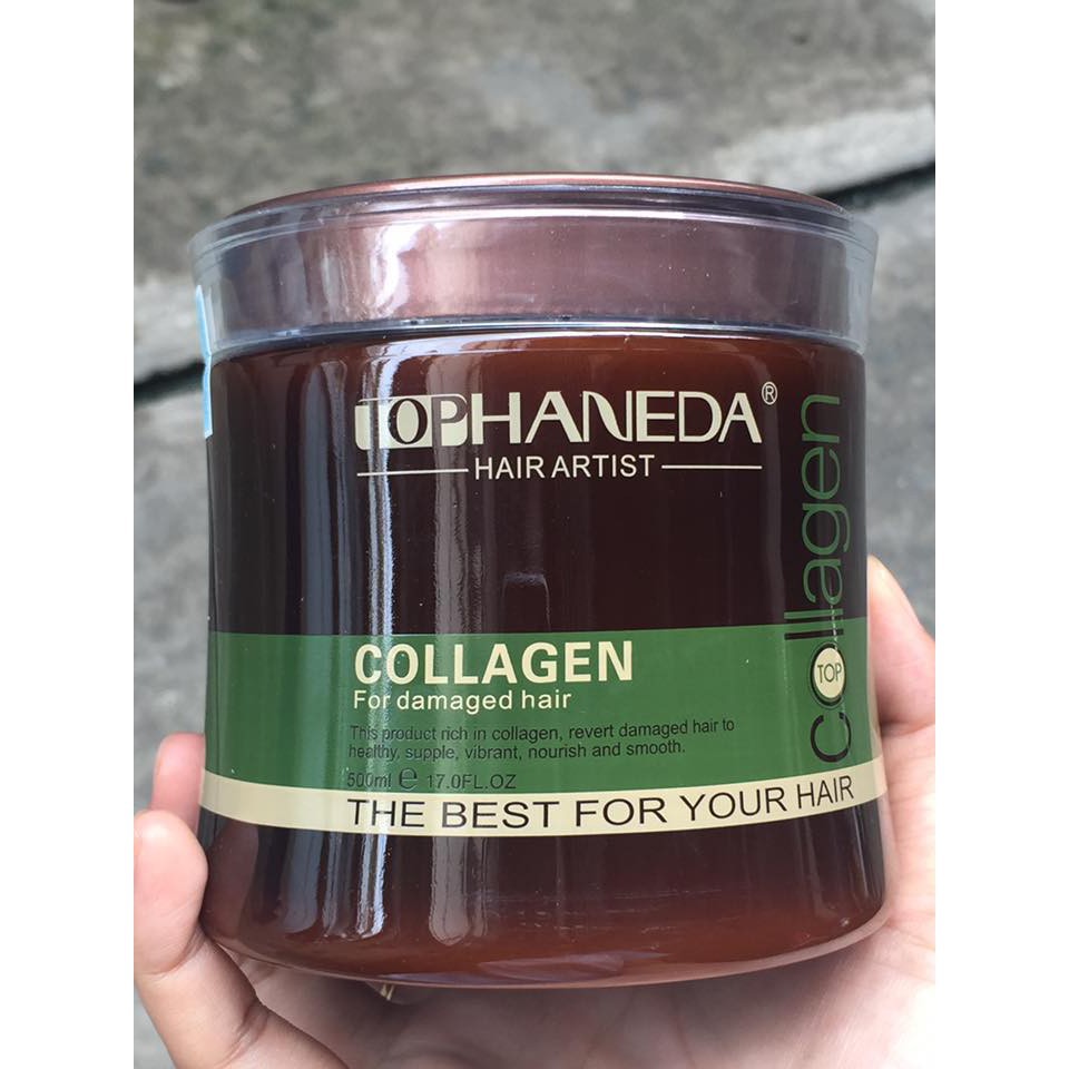 Hấp dầu phục hồi tóc Haneda Collagen 500ml