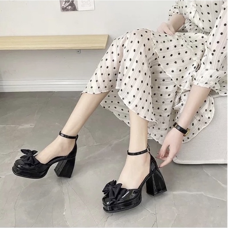 Sẵn hàng  _ Giày lolita phiên bản mới siêu xinh 2022