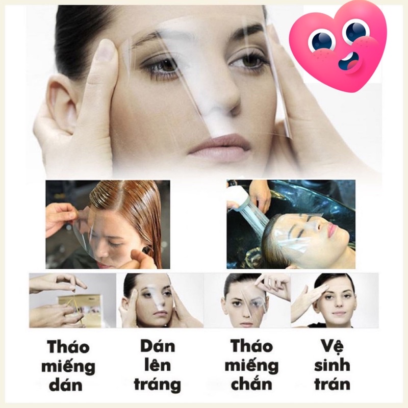 KÍNH BẢO VỆ MẮT - Dụng Cụ , Miếng dán che mặt khi làm tóc bảo vệ mắt, mũi, miệng khi nhuộm tóc hay làm hoá chất Hanahair