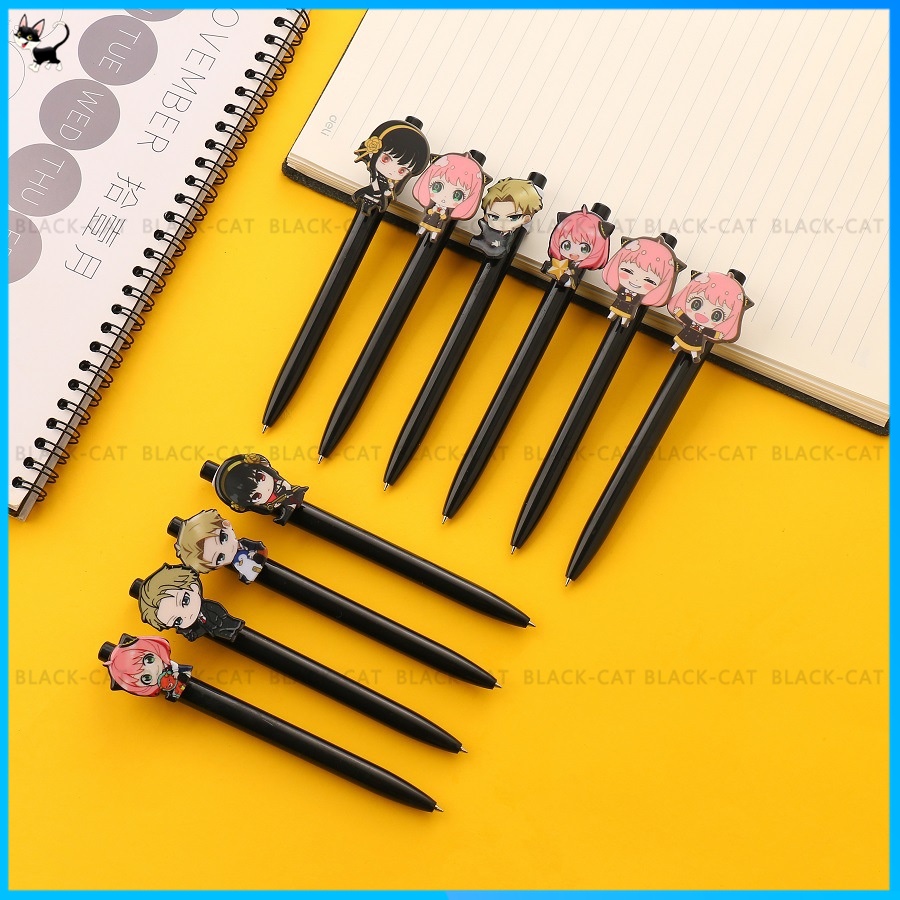 Bút Bi Mực Đen Ngòi 0.5mm Thiết Kế Đơn Giản Dễ Thương