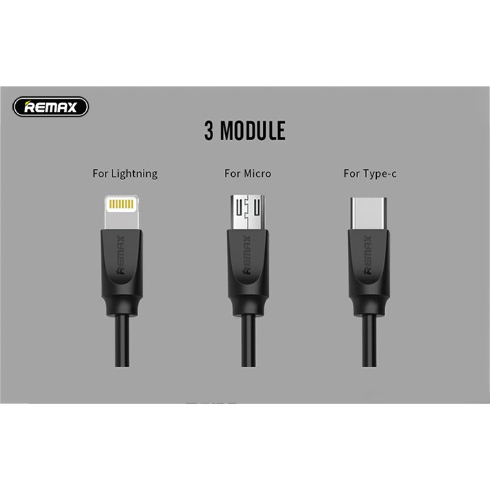 Cáp lightning, Micro USB, TYPE C lò xo xoắn -Remax RC-117 -Bảo hành 12 tháng