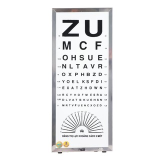 Bảng đo thị lực chữ ZU