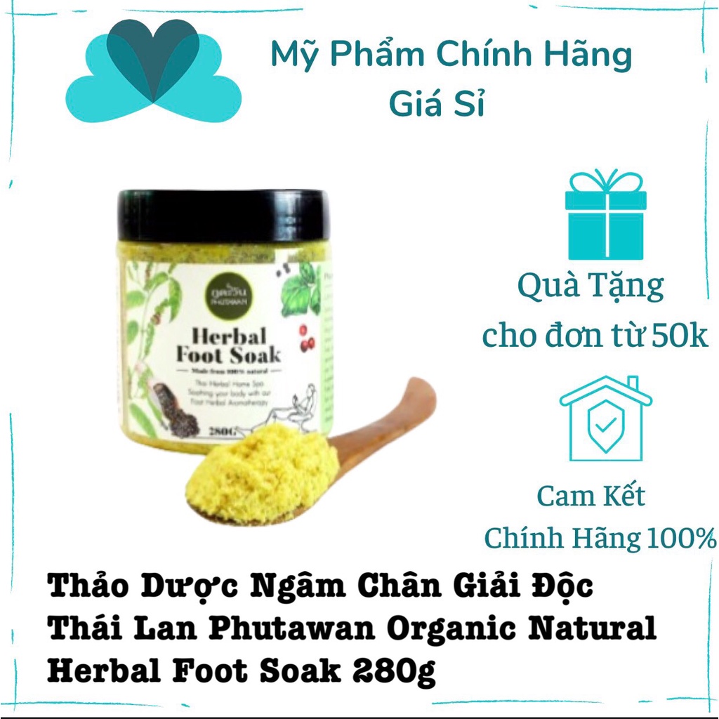 Thảo Dược Ngâm Chân Giải Độc Thái Lan Phutawan Organic Natural Herbal Foot Soak (280g)