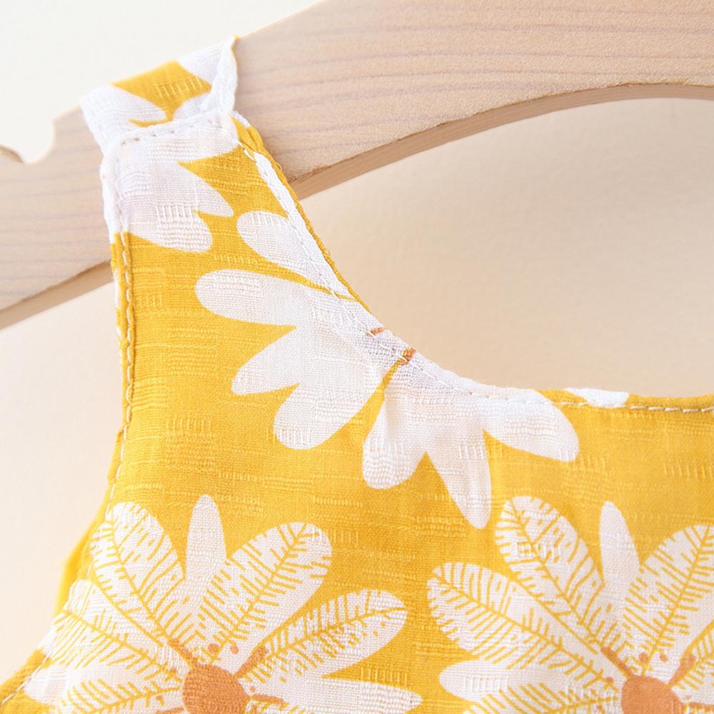 WATTLE Set 2 Món Đầm Không Tay In Hoa + Mũ Thời Trang Dành Cho Bé Gái 1-3 Tuổi