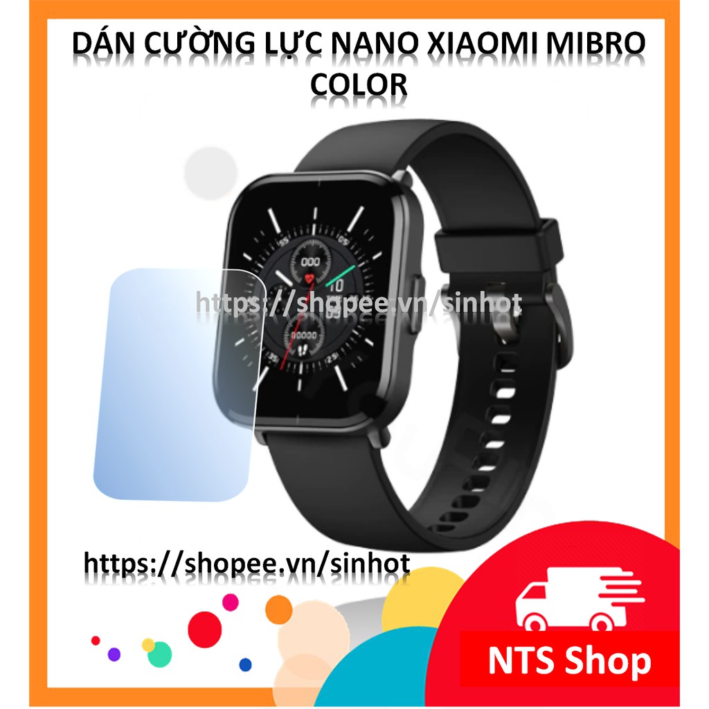 Bộ 2 tấm Dán cường lực dẻo bảo vệ màn hình (Smartwatch) Xiaomi Mibro Color
