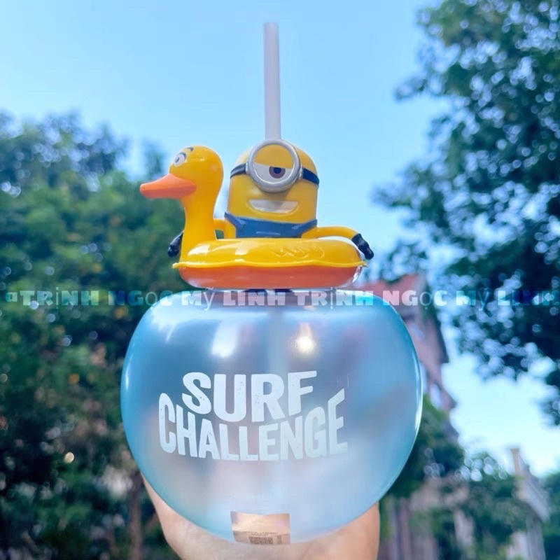 Bình nước minions phao vịt
