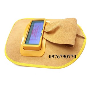 Mặt nạ hàn điện tử  bằng da bò thật.