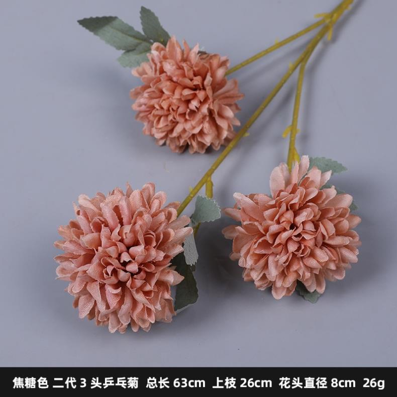 Hoa bồ công anh giả bằng lụa loại có 3 bông, lớn 7cm dài 69cm dùng để bó hoa cực đẹp