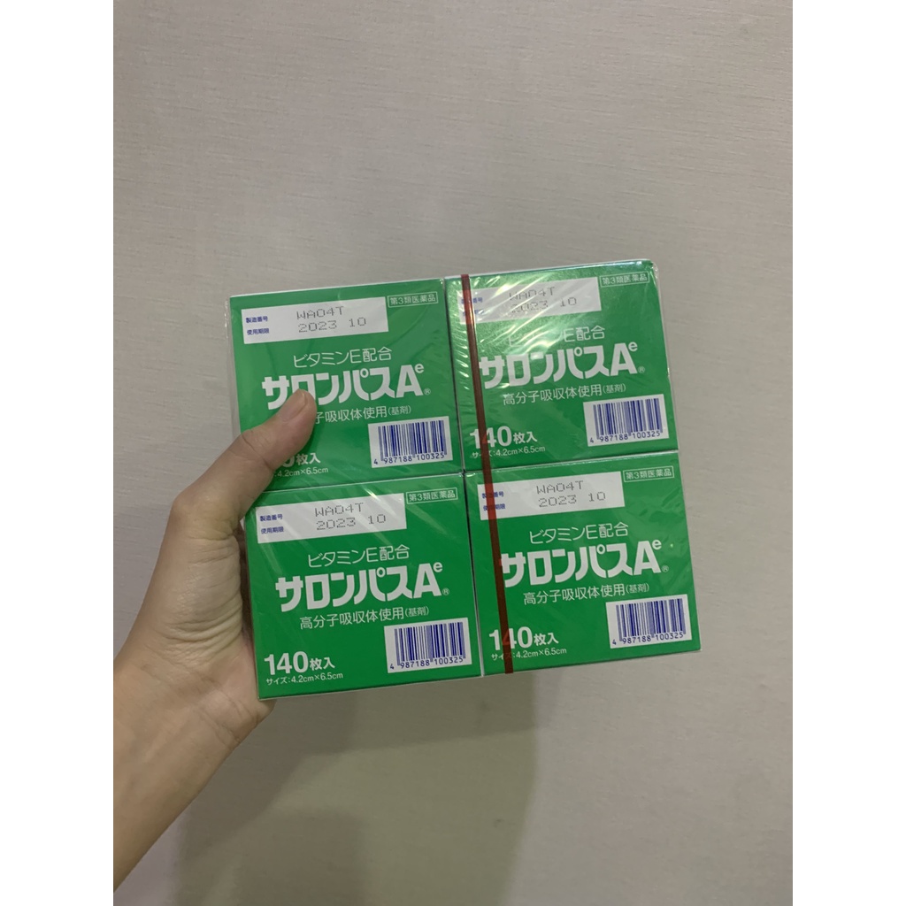 MIẾNG DÁN SALONPAS NHẬT BẢN HỘP 140 MIẾNG