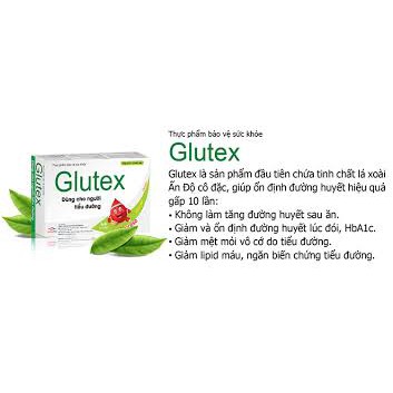GLUTEX - Ổn Định Đường Huyết ⚡chính hãng⚡mua 2h hoàn ship 20k⚡