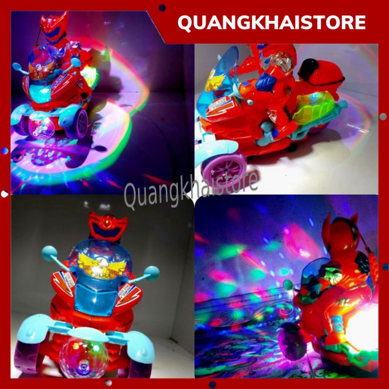 Đồ Chơi Lồng Đèn Trung Thu xe cảnh sát siêu nhân Có Nhạc Đèn 5D tự động di chuyển đồ chơi Cho Bé