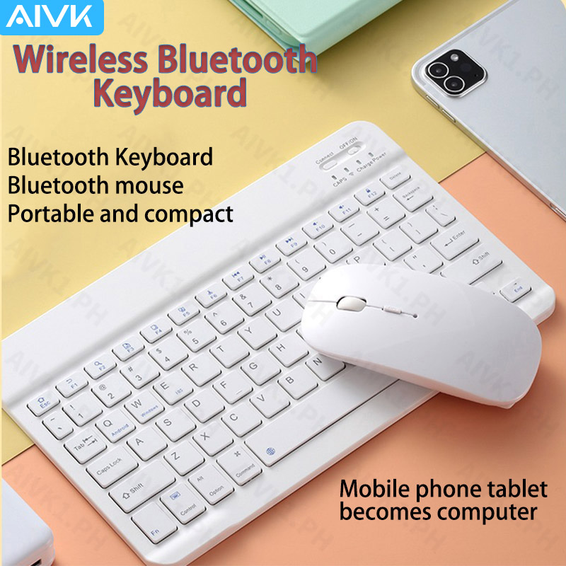 Bàn phím không dây Bluetooth mini .Wireless Bluetooth Keyboard Mouse Set Tablet Ipad Keyboard Mini Bluetooth Keyboard Mouse Tablet Phone Universal