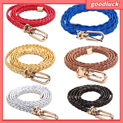 Thắt lưng dây bện giả da thời trang dành cho nữ