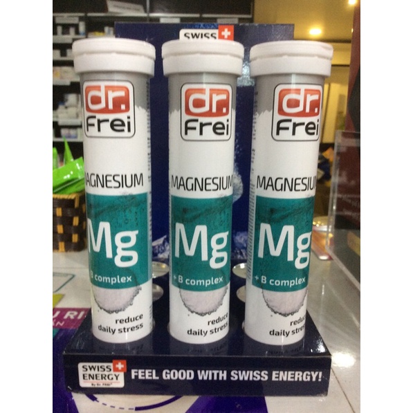 Viên sủi dr.frei magnesium + B complex ống 20v