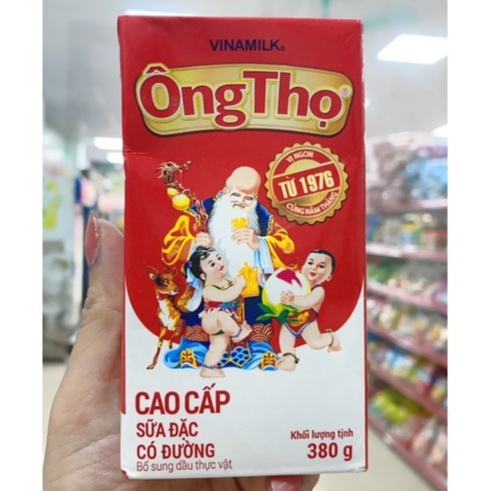 Sữa đặc có đường Ông Thọ hộp giấy cao cấp 380G