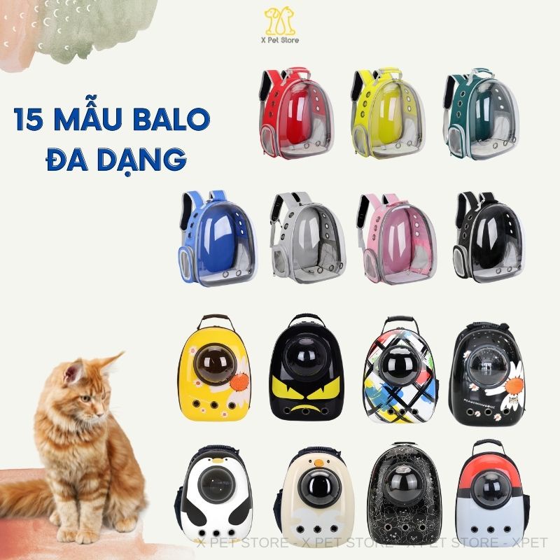 [Mã PET50 giảm 10% - tối đa 50K đơn 250K] Balo Mèo Kiểu Dáng Trong Suốt Và Phi Hành Gia, Balo Thú Cưng Hàng Nhập Khẩu.