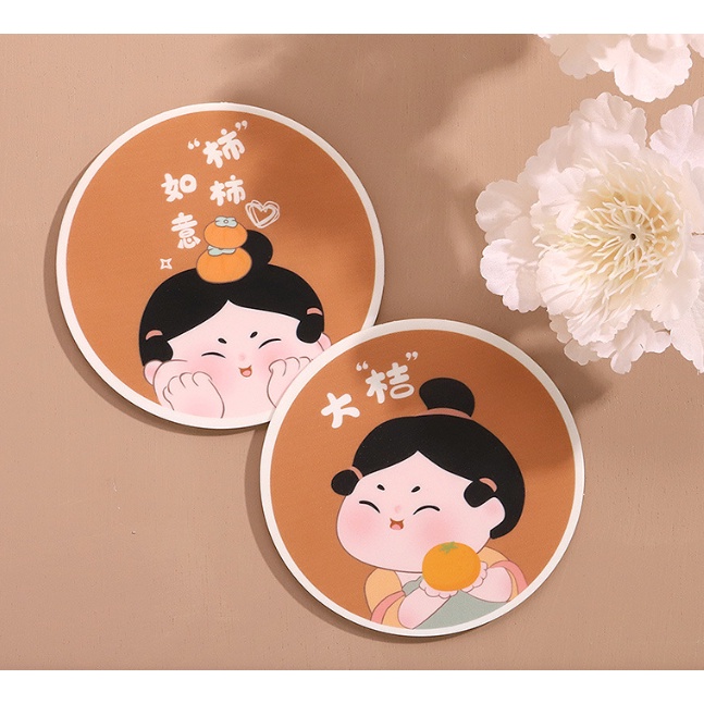 [Phong thủy may mắn] Miếng lót cốc, đế lót ly silicon xinh xắn