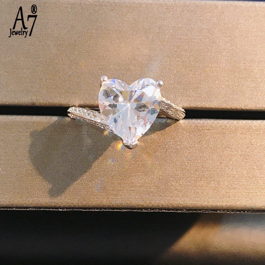 Nhẫn bạc s925 hình trái tim thời trang nữ xinh xắn