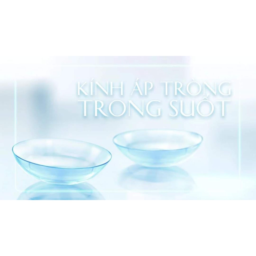 Kính áp tròng cận trong suốt từ 1 độ đến 6 độ +Tặng kèm khay (Sử dụng 12 tháng)