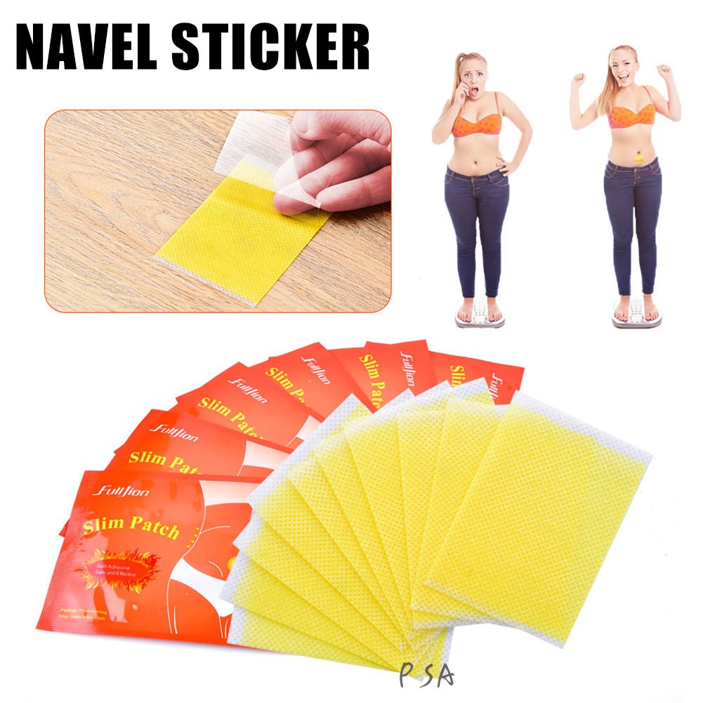 10Pcs Weight Loss Stickers Patch Slimming Stickers Slim Patch Navel Patch Anti Cellulite Fat Patch