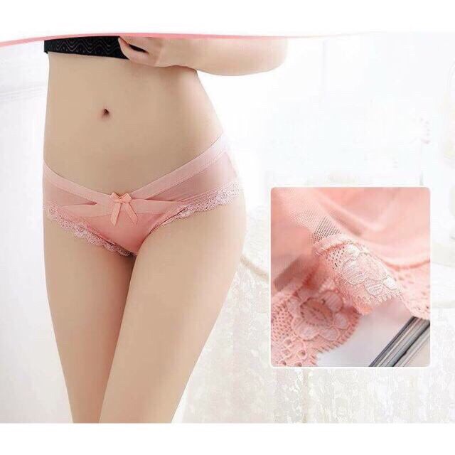 Combo 10 chiếc quần lót chéo đính nơ 5779