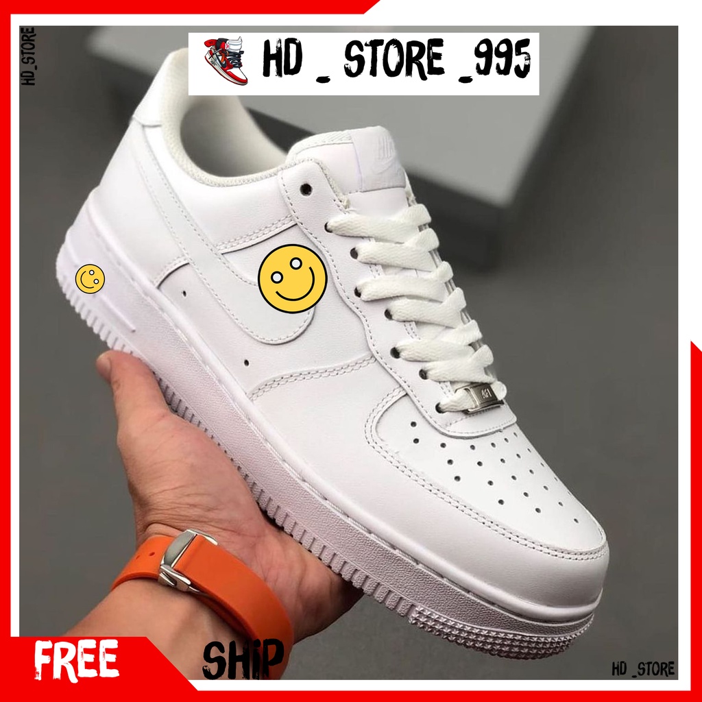 Giày Thể Thao AF1 Trắng Full, Giày sneaker Force Trắng Nam Nữ cực hot dễ phối đồ đủ box bill