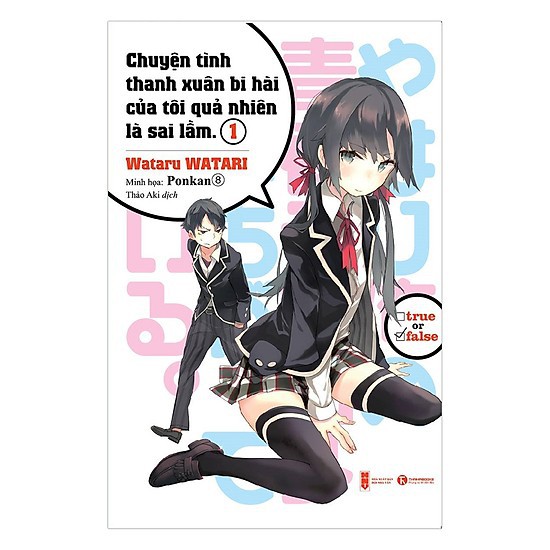 Sách Chuyện tình thanh xuân bi hài của tôi quả nhiên là sai lầm - Tập 1 - Light Novel - ThaiHaBooks