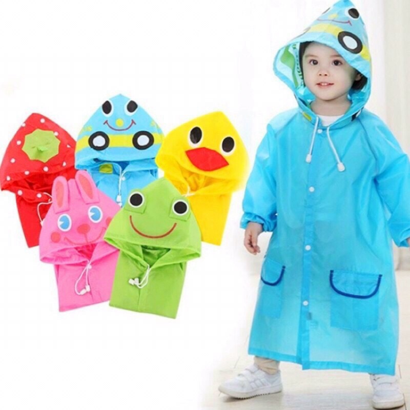 Áo mưa trẻ em, áo mưa cho bé xuất Nhật hình thú vui nhộn