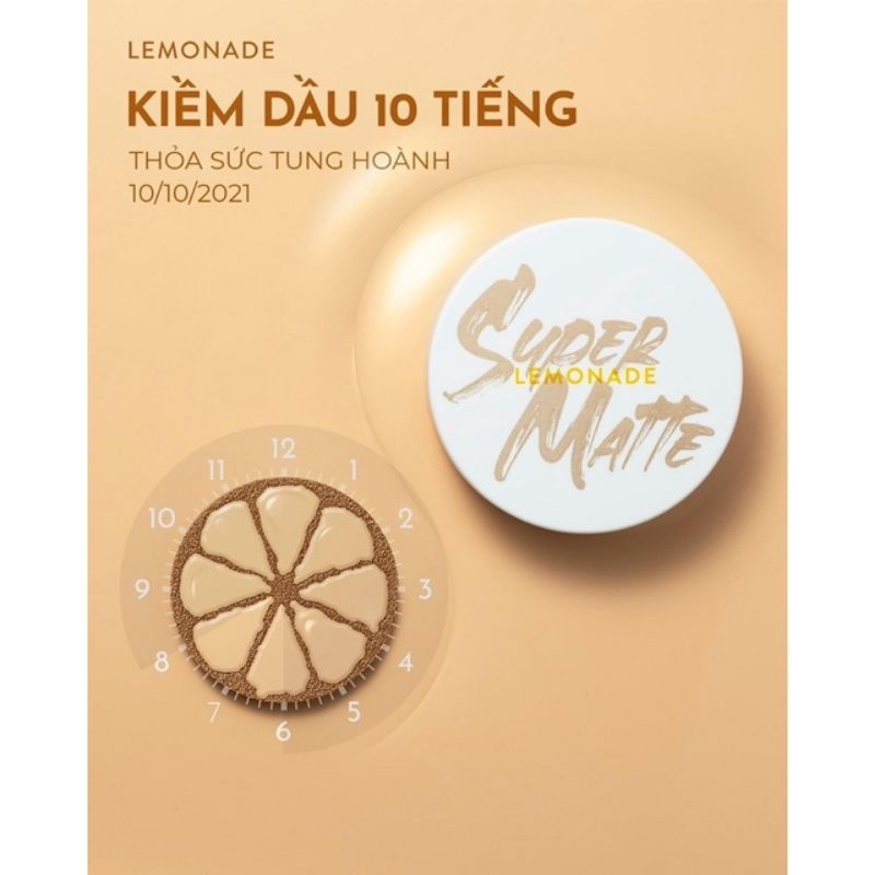 PHẤN NƯỚC KIỀM DẦU MỊN LÌ LEMONADE SUPERMATTE CUSHION