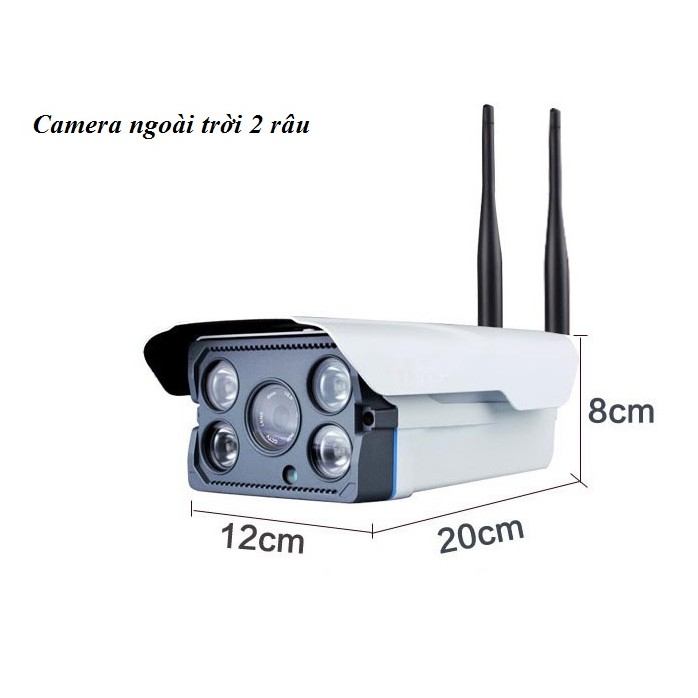 Camera ngoài trời Z300 LED Auto ban đêm có màu dùng ứng dụng CamHi/Yoosee/YYP2P