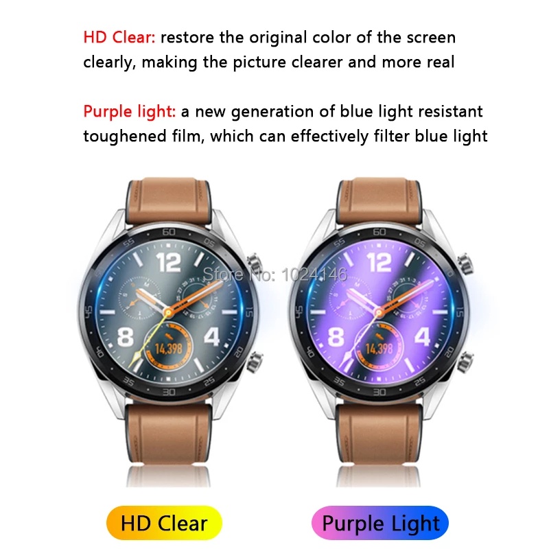 Kính cường lực 2.5d bảo vệ màn hình dành cho đồng hồ thông minh Huawei Watch 3 Pro Gt 2 2e Gt2 46mm 42mm Watch 1 2 Pro