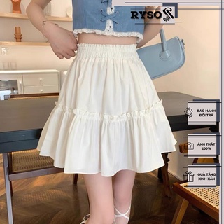 Chân Váy Xòe Ulzzang 2 Tầng Dáng Ngắn Chữ A Chất Vải Voan ( Có Quần Trong )