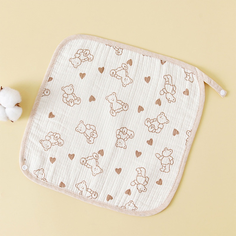 Khăn Cotton Mềm Mại Hình Vuông Tiện Dụng Cho Em Bé